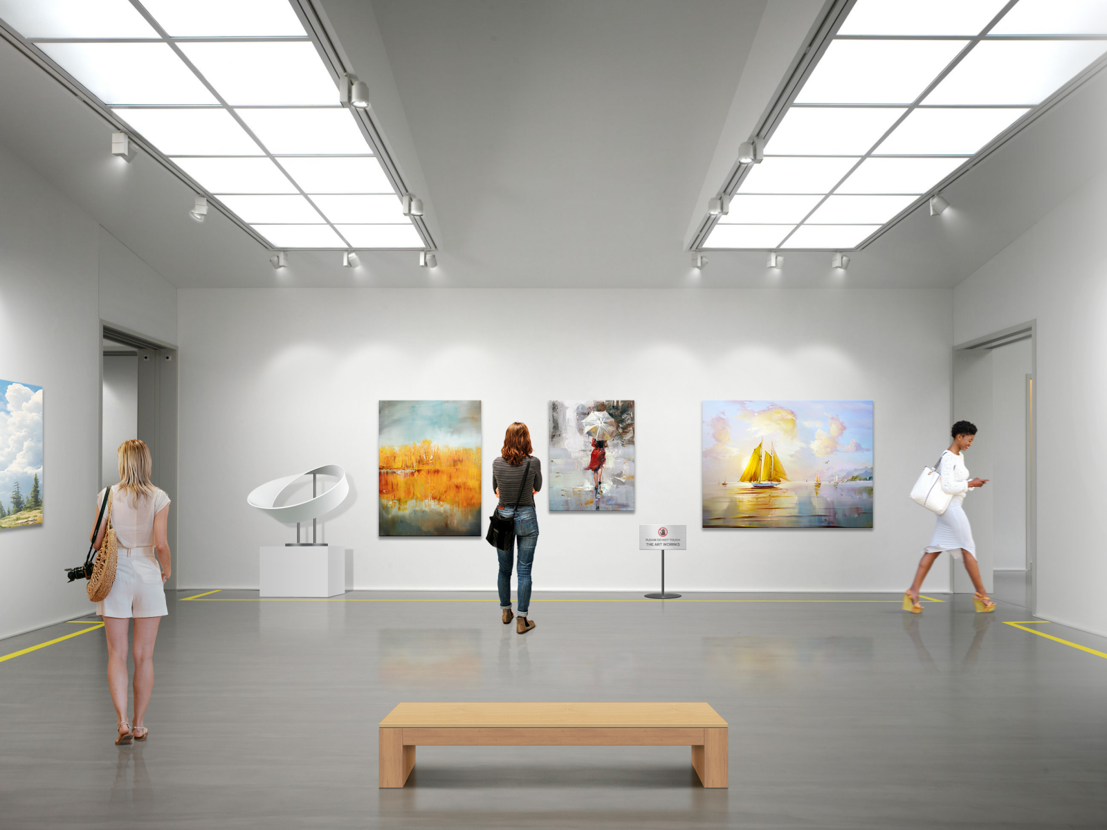 Wallpaper : art gallery, picture frames 2600x1950 - wallsource ...