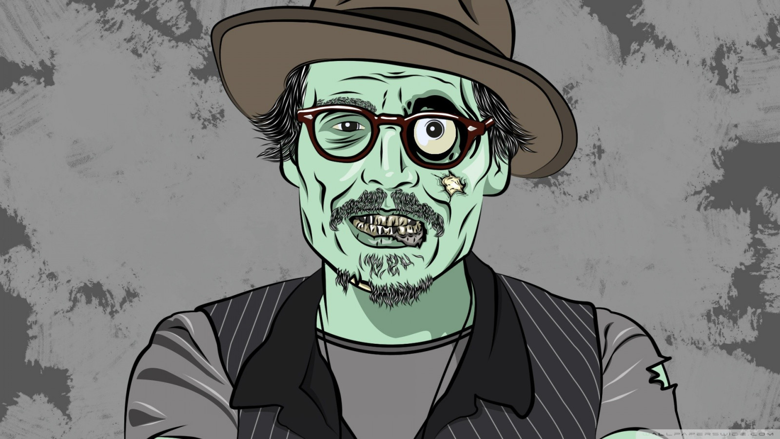 disegno, illustrazione, bicchieri, cappello, cartone animato, i fumetti, morto, zombie, Johnny Depp, schizzo, personaggio fittizio, fumetto, supercattivo