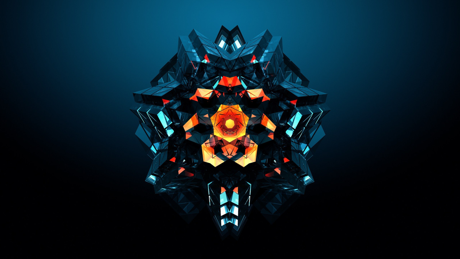 Wallpaper : digital art, abstract, symmetry, geometry, darkness ...