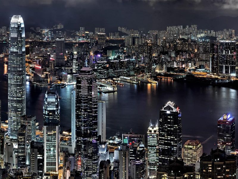 luces, ciudad, Paisaje urbano, noche, edificio, horizonte luces, ciudad, Paisaje urbano, noche, edificio, horizonte