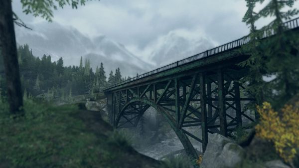 CGI,screenshot,bridge,transport,track,atmospheric phenomenon