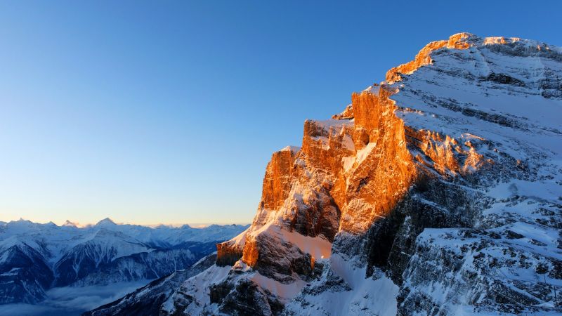 Manzara, Dağlar, kar, kış, gökyüzü, Karlı tepe Manzara, Dağlar, kar, kış, gökyüzü, Karlı tepe