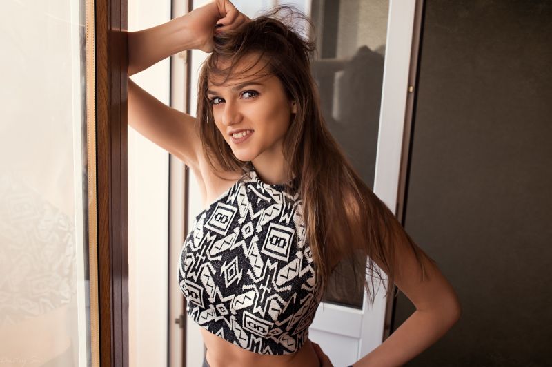 women, portrait, tanned, model, long hair, smiling women, portrait, tanned, model, long hair, smiling