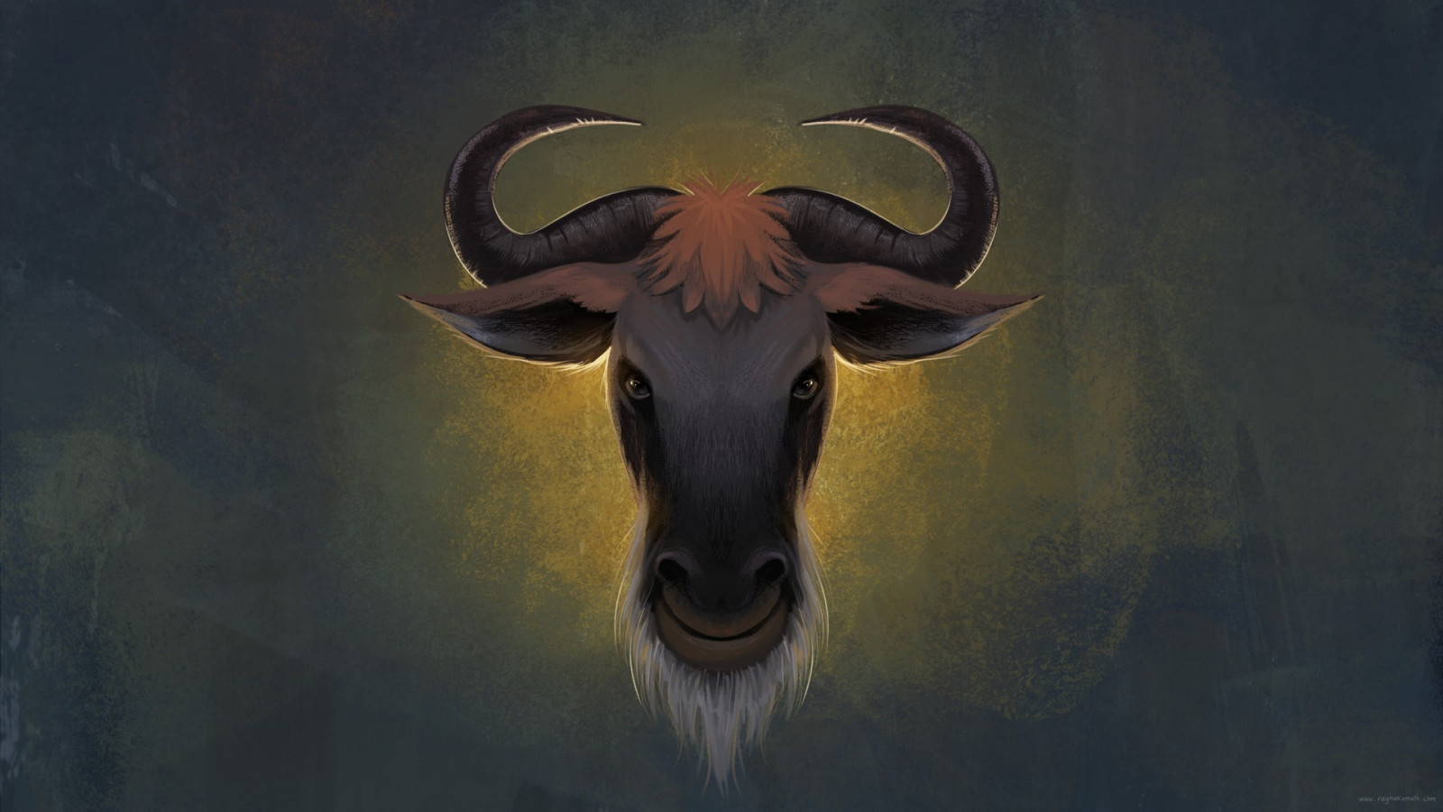 Wallpaper illustration, Linux, head, GNU, horn, computer wallpaper
