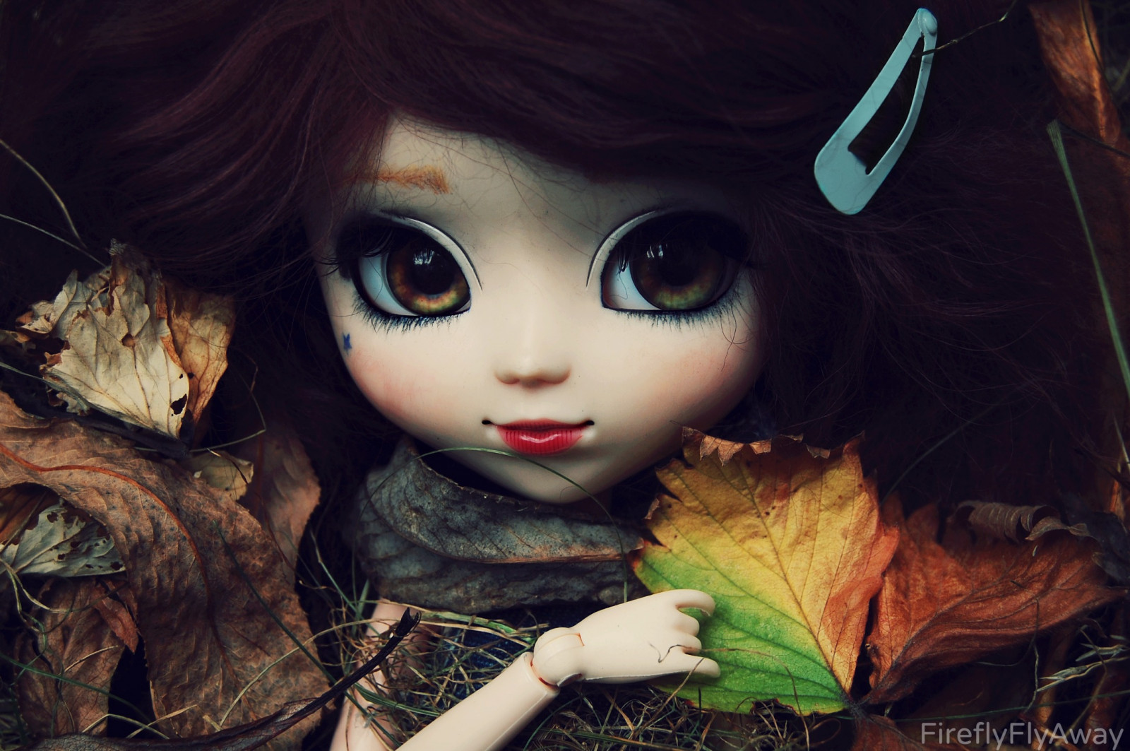 Brun, nuttet, grøn, efterår, gul, uden for, øjne, farver, OOAK, Luna, paryk, mohair, rille, PULLIP, bambi, brugerdefinerede, blade, grønlig, mossgreen, obitsu, junplanning, fireflyflyaway, kirakiraeyechips