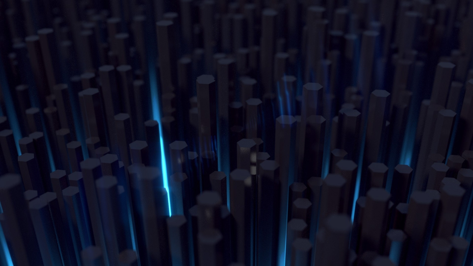 světla, digitální umění, abstraktní, 3D, modrý, šestiúhelník, nosníky, světlo, barva, tvar, čára, Snímek obrazovky