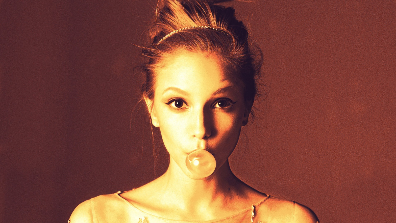 Wallpaper : face, women, model, portrait, red, dress, fashion, hair