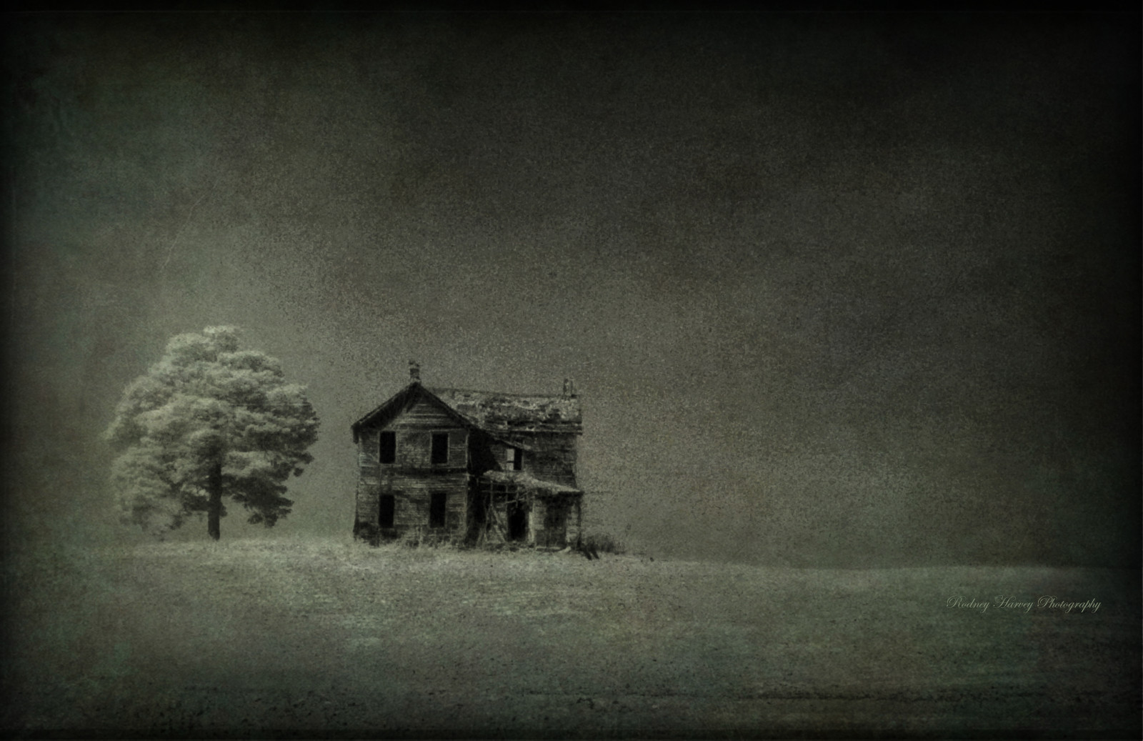 textura, opuštěný, statek, venkovský, rozklad, strašidelný, strašidelný, zapomenutý, Infračervený, Hiefilm