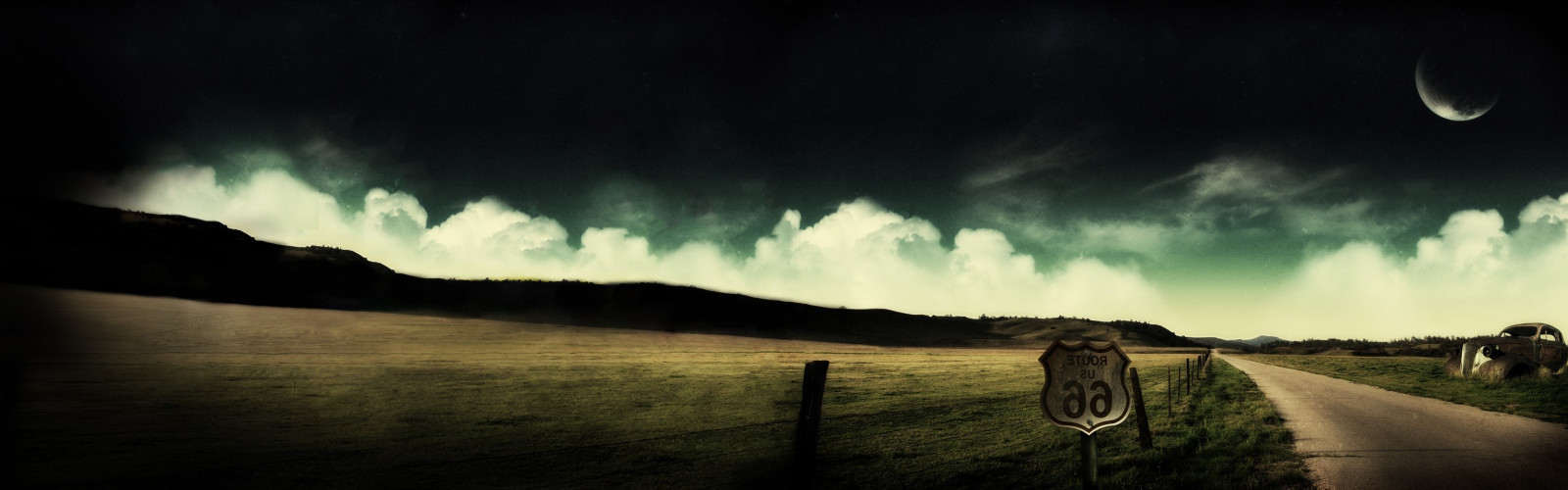 slnečnému žiareniu, krajina, noc, príroda, večerné, dopoludnia, atmosféra, hrom, zornička, svetlo, mrak, počasie, tma, atmosférický jav, 3360x1050 px