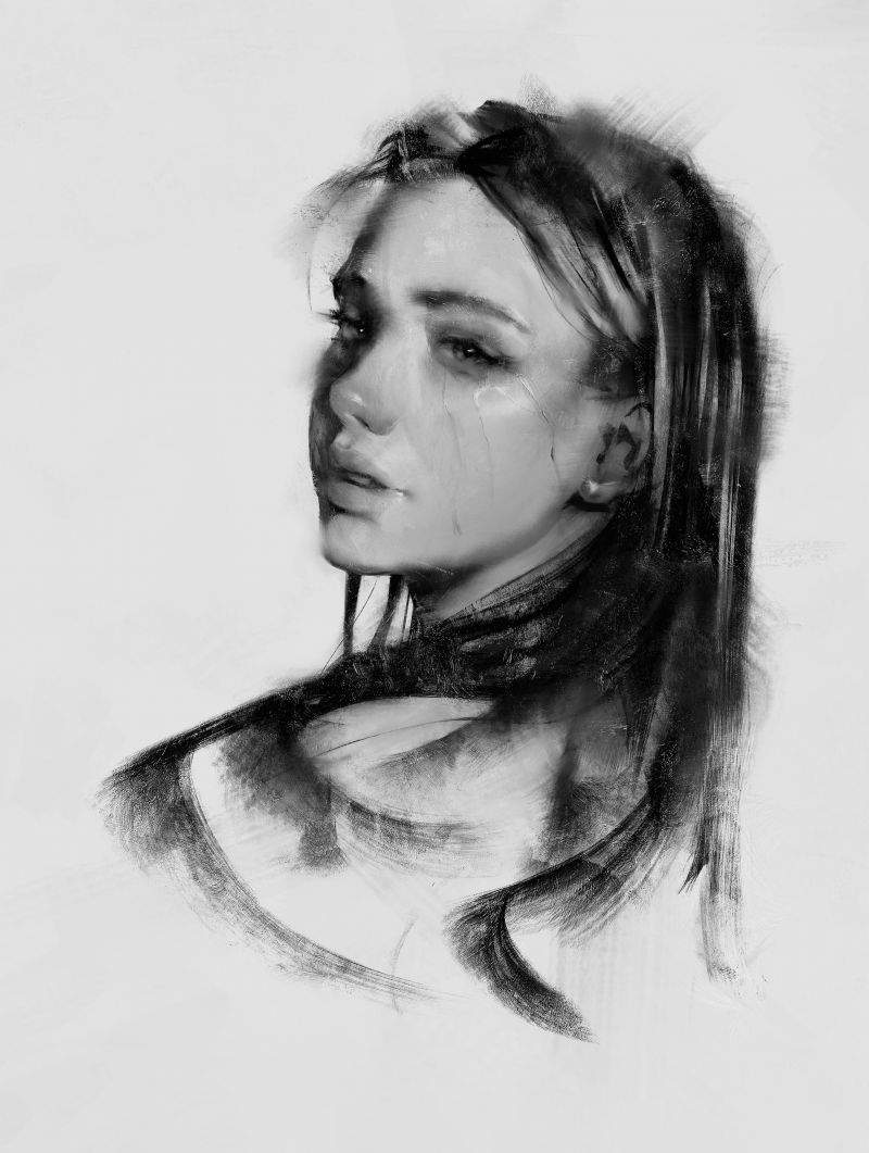 tvář, umělecká díla, ženy, ArtStation, portrét tvář, umělecká díla, ženy, ArtStation, portrét