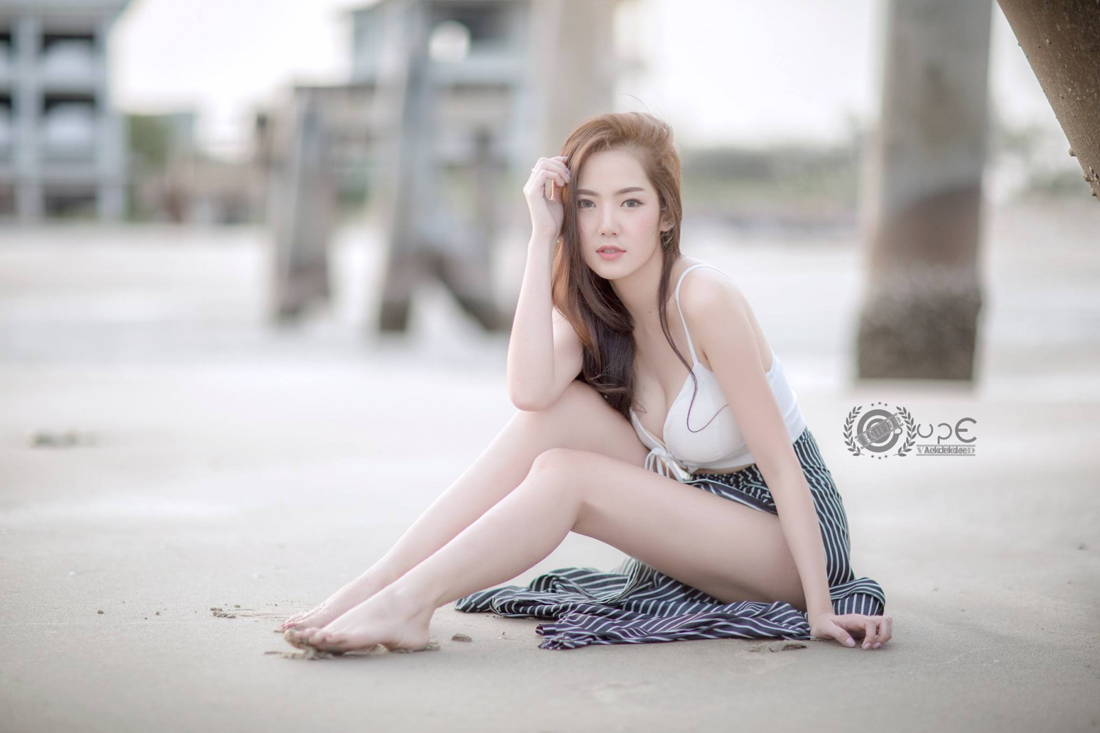 ženy, model, žádná podprsenka, Cup E