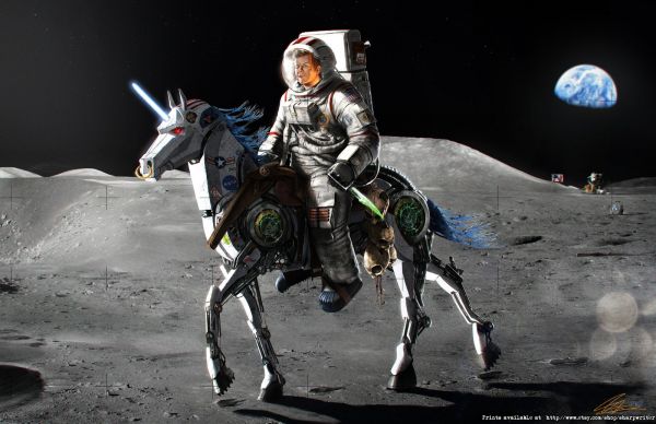 1600x1035 px,astronaut,Earth,f,horse,john