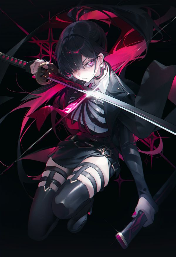 Cerberus Legendary Sword,anime girls,anime,illustration,artwork,Okazu