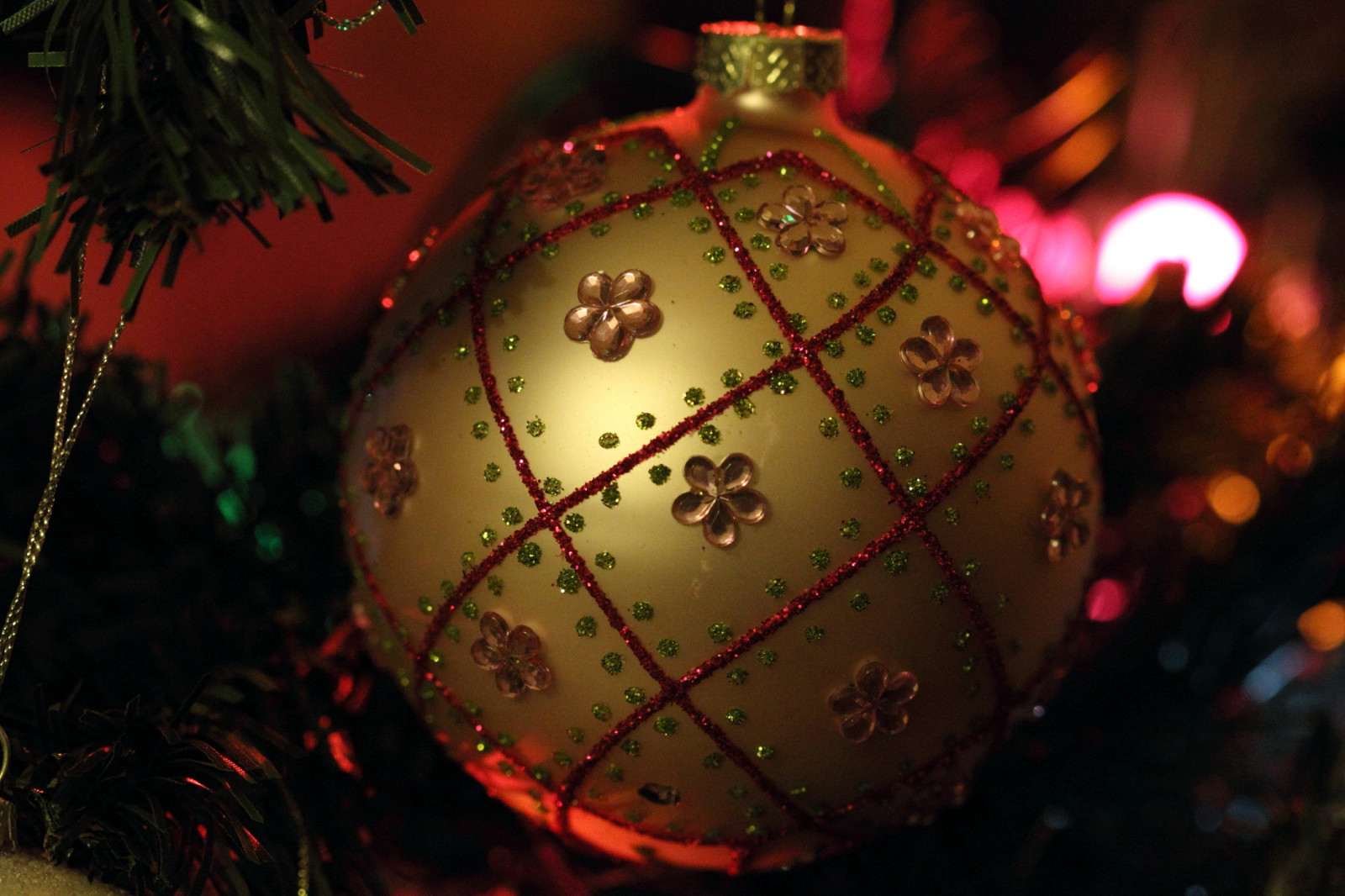 Wallpaper Christmas, macro, ball, decoration, palla, addobbo