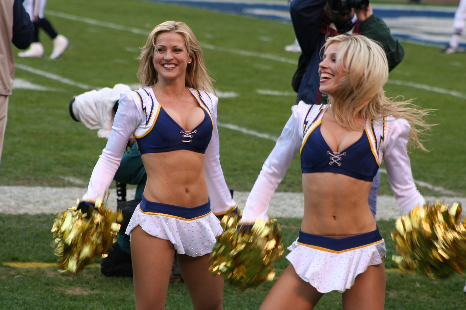 Hot Blond Cheerleaders