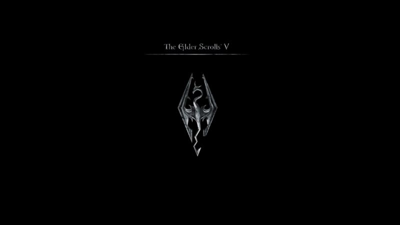 logo, The Elder Scrolls V: Skyrim, karanlık, kanat, Ekran görüntüsü, Bilgisayarın duvar kağıdı logo, The Elder Scrolls V: Skyrim, karanlık, kanat, Ekran görüntüsü, Bilgisayarın duvar kağıdı
