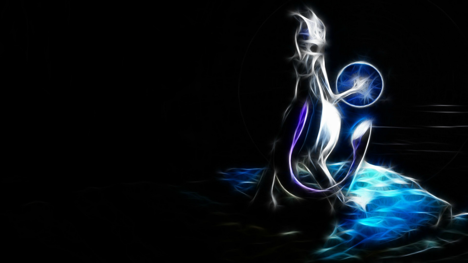 Mewtwo, pokemon, Fractalius