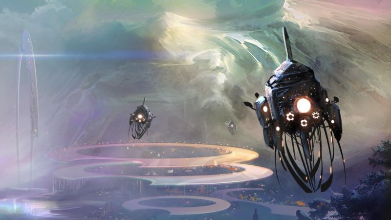 digital art, fantasy art, city, futuristic, vehicle, robot digital art, fantasy art, city, futuristic, vehicle, robot
