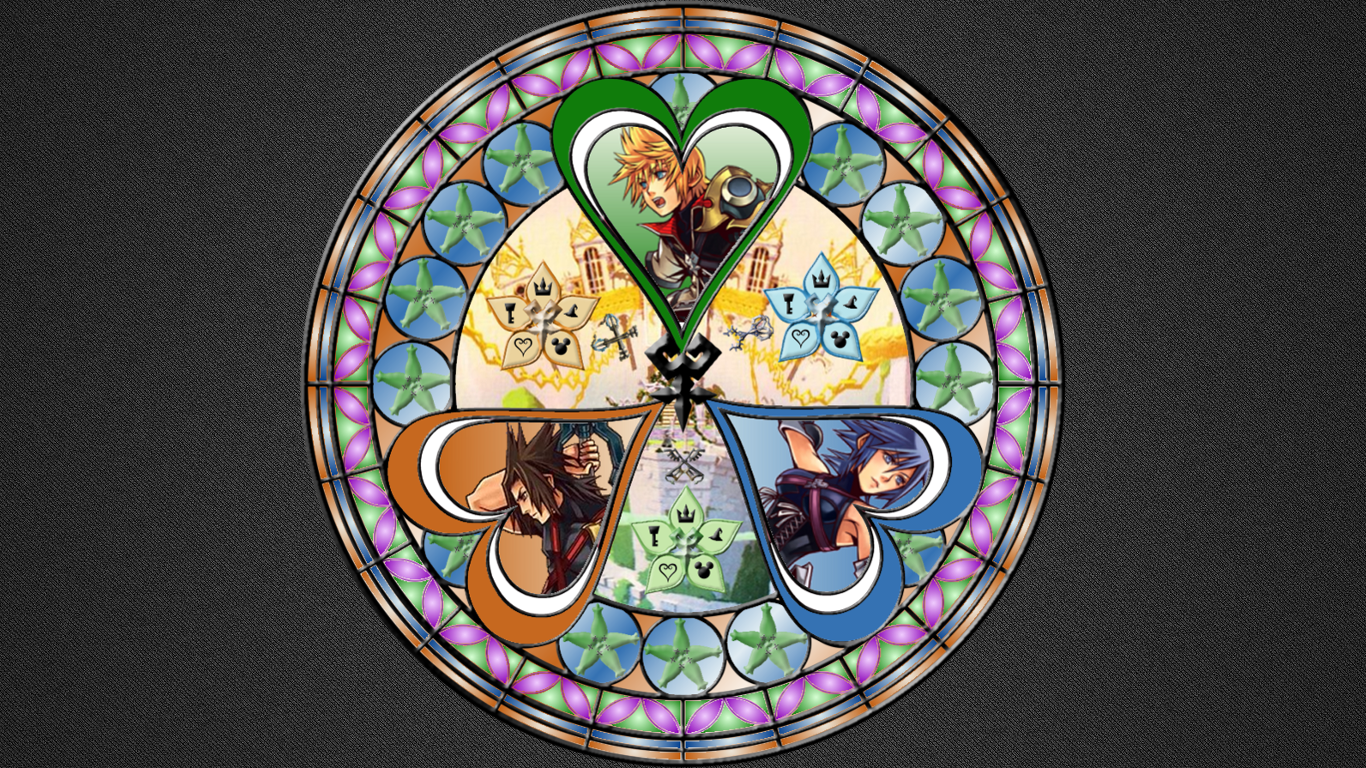 Wallpaper : illustration, window, symmetry, circle, Kingdom Hearts