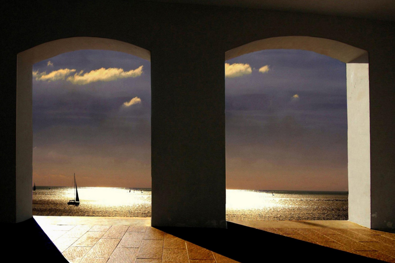 světlo, stín, moře, slunce, mraky, loď, barca, nuvole, kobyla, oblouk, Ombra, plachta, vela, podrážka, štika, archi, 2011