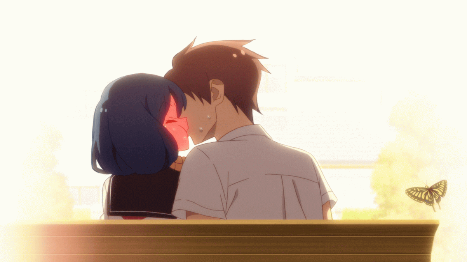 lykkelig, gestus, skrifttype, romantik, sjovt, himmel, baggrundsbelysning, samtale, elsker, cg artwork, illustration, T-shirt, barn, animation, anime, sidder