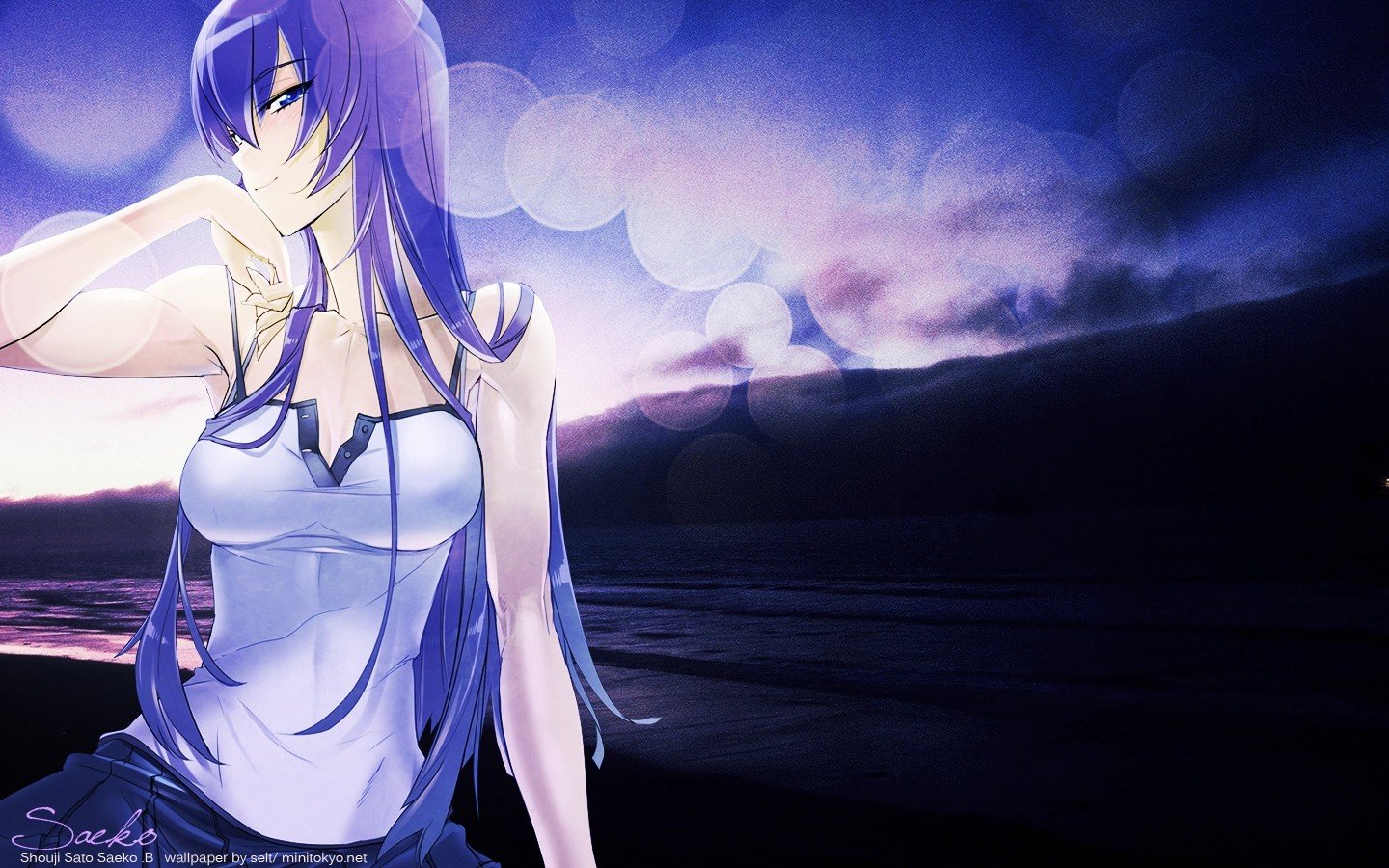 Wallpaper : 1440x900 px, Busujima Saeko, Highschool of the Dead, manga