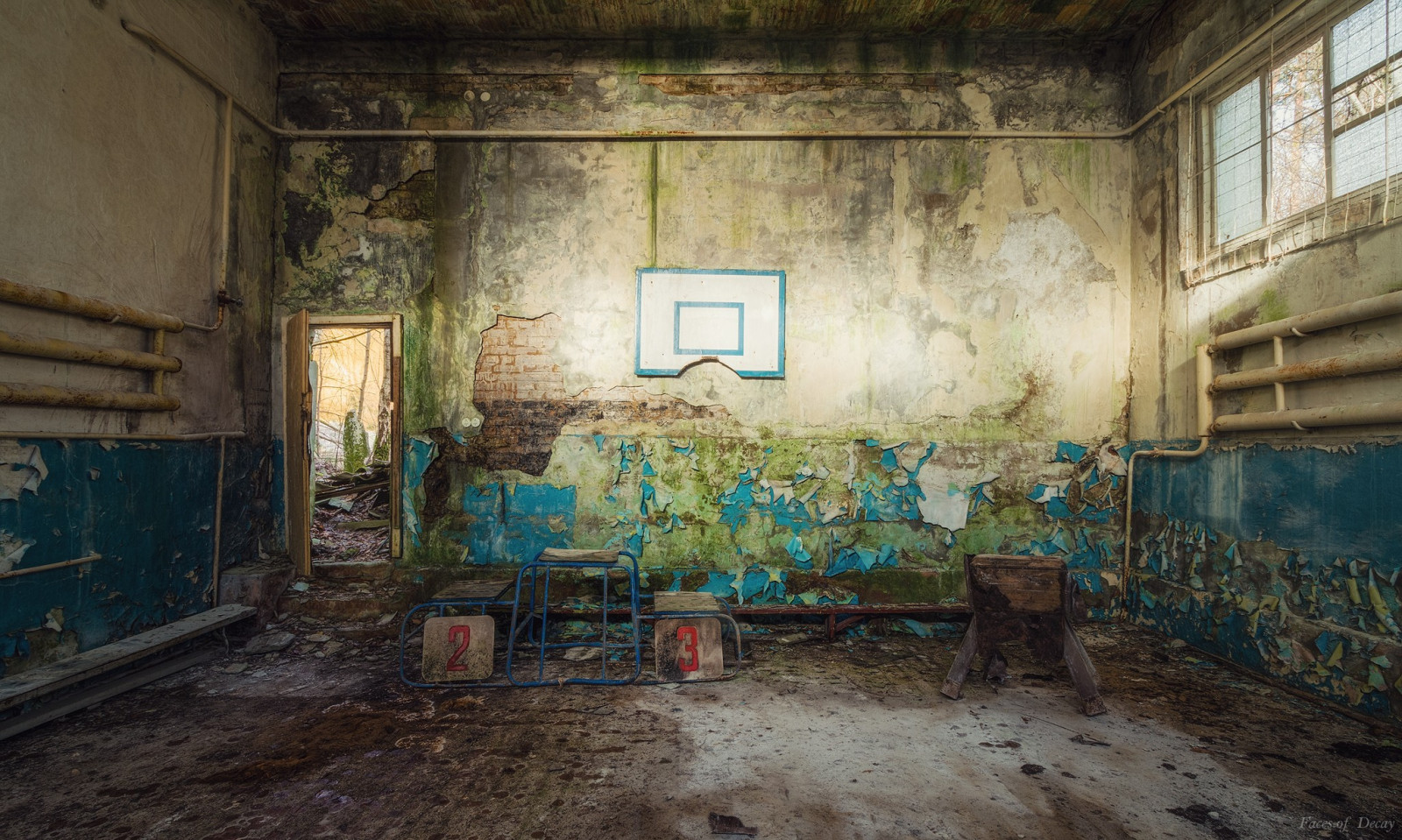 Wallpaper ruin, wall, old building, factory, ART, urban area, ancient