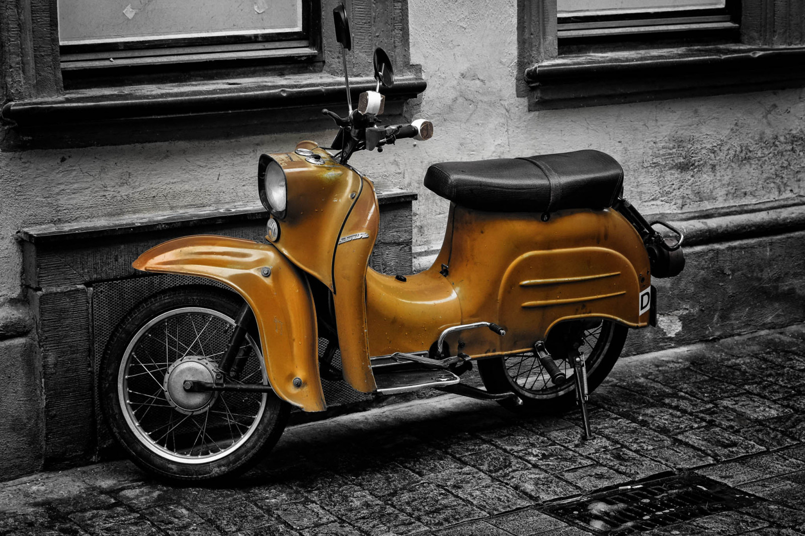 ulice, město, Černý a bílý, tělesné, černobílý, Německo, deutschland, eos, zajímavý, koťata, prozkoumat, většina, schmidt, dSLR, Moped, Simson, Schwalbe, Shromážděno, Suhl, canonef24105lis, canon5dmkiii