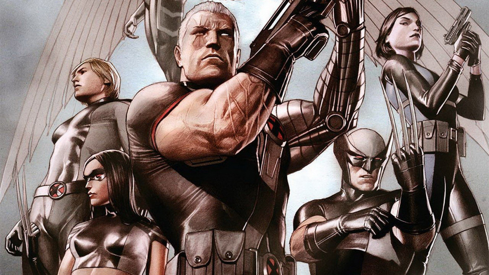 1920x1080 px, 23, anděl, archanděl, Kabel, charakter, komik, komiks, příchod, Nicka, Domino, zázrak, muži, druhý, Rosomák, x