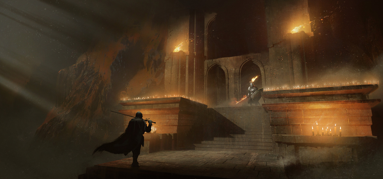 Wallpaper : artwork, fantasy art, Dark Souls 2500x1169 - Wosh - 1961059 ...
