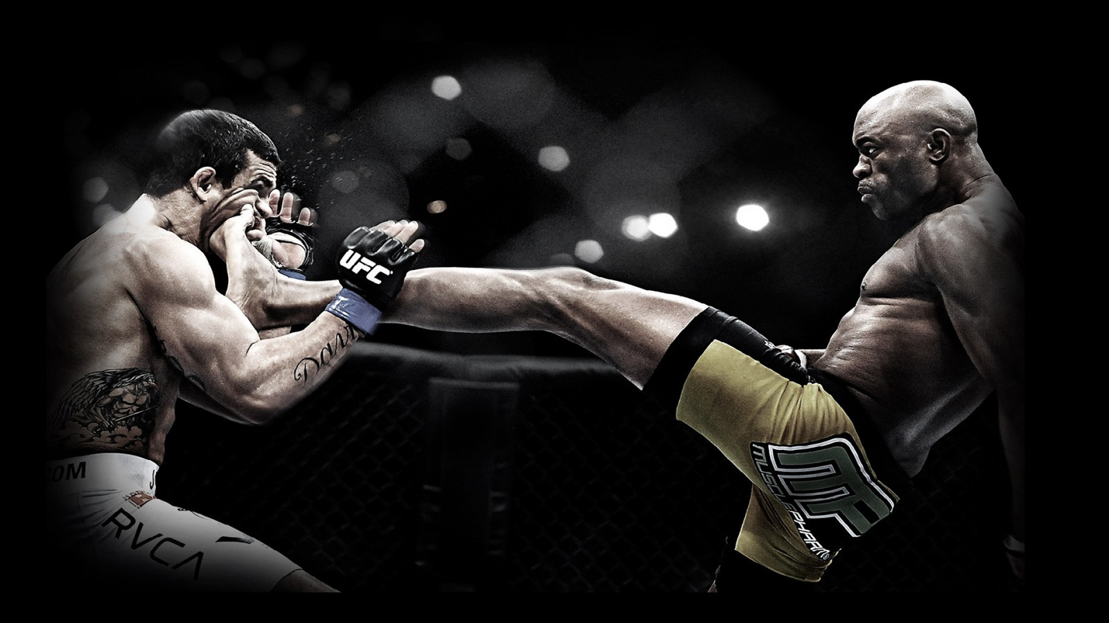 gli sport, boxe, kickboxing, Anderson Silva, muscolo, immagine dello schermo, lottatore, punch