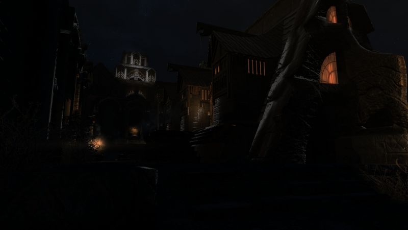 videójátékok, éjszaka, este, A Elder Scrolls V Skyrim, fény, éjfél videójátékok, éjszaka, este, A Elder Scrolls V Skyrim, fény, éjfél