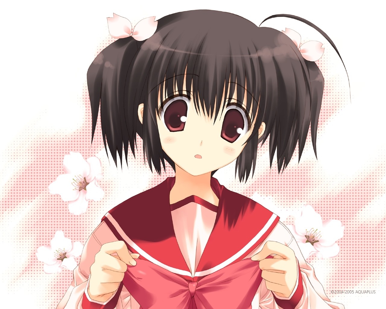 ilustrace, květiny, anime, bruneta, kreslená pohádka, černé vlasy, pusa, Do srdce 2, dívka, mangaka, hime cut, yuzuhara konomi