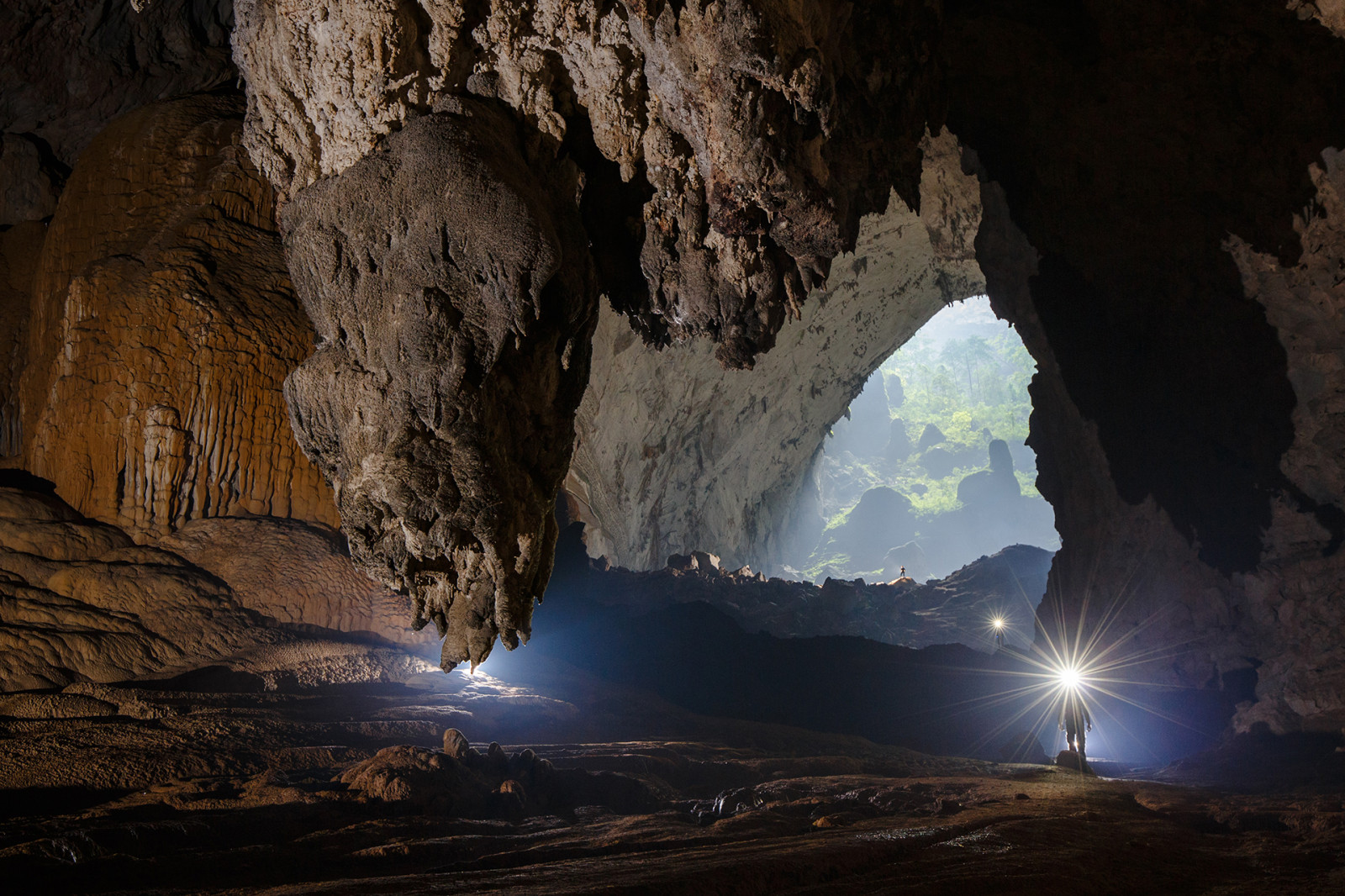 Vietnam, Příroda, krajina, jeskyně, svítilna, Hang Son Doong, Asie