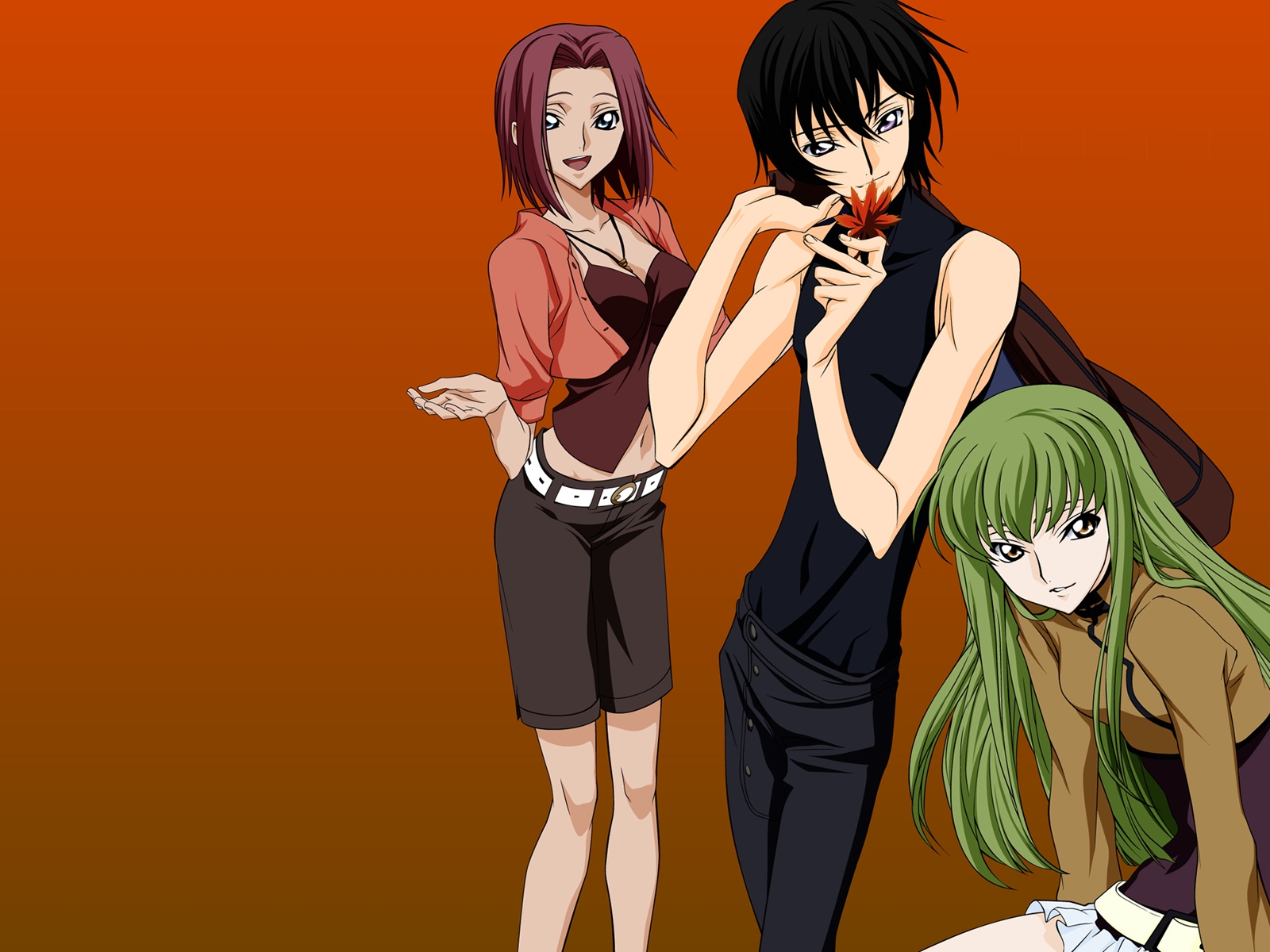 illustration, anime, Code Geass, tegneserie, Kallen Stadtfeld, pige, smil, CC, mangaka, Lelouch Lamperouge