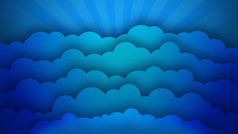 minimalismo, cielo, nuvole, blu, arte digitale, i raggi del sole minimalismo, cielo, nuvole, blu, arte digitale, i raggi del sole