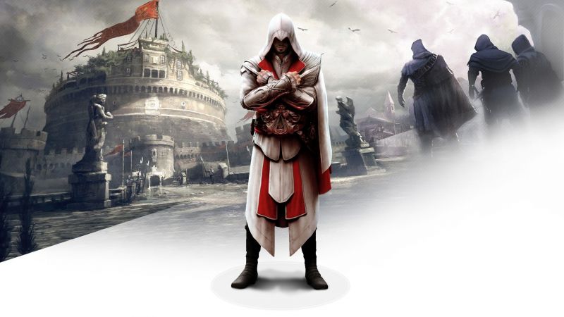illustration, anime, screenshot, 1920x1080 px, assassins creed illustration, anime, screenshot, 1920x1080 px, assassins creed