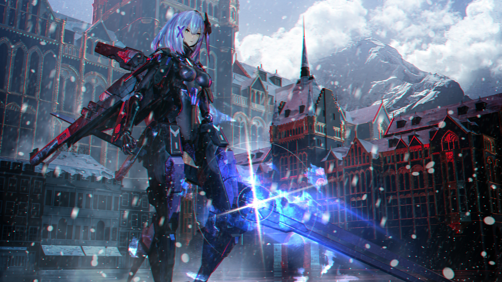 обои : Seymour, Punishing Gray Raven, научная фантастика, киборг, Аниме ...