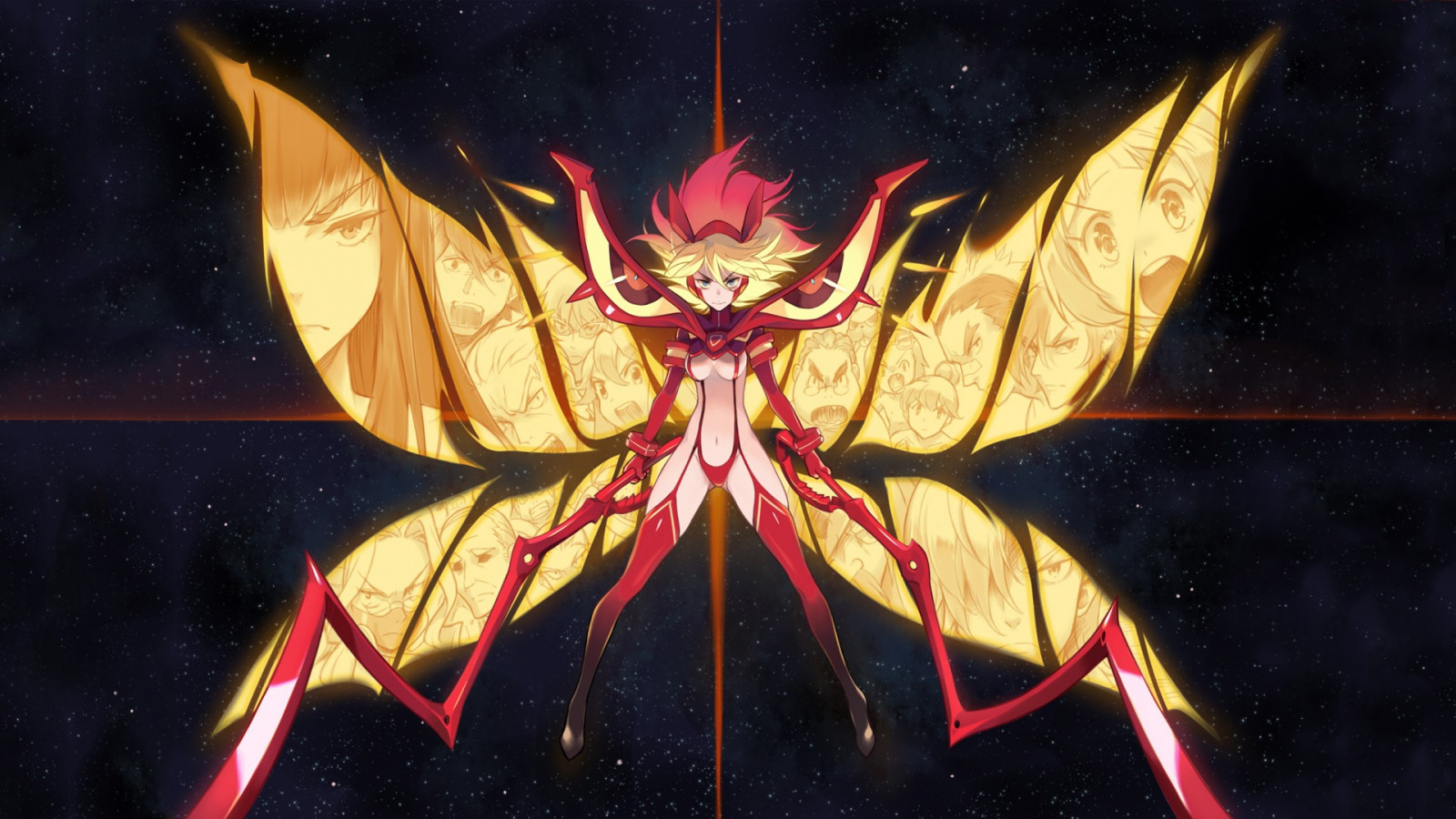 Kill la Kill, Matoi Ryuuko, mitologia, ARTE, colore, oscurità, immagine dello schermo, personaggio fittizio