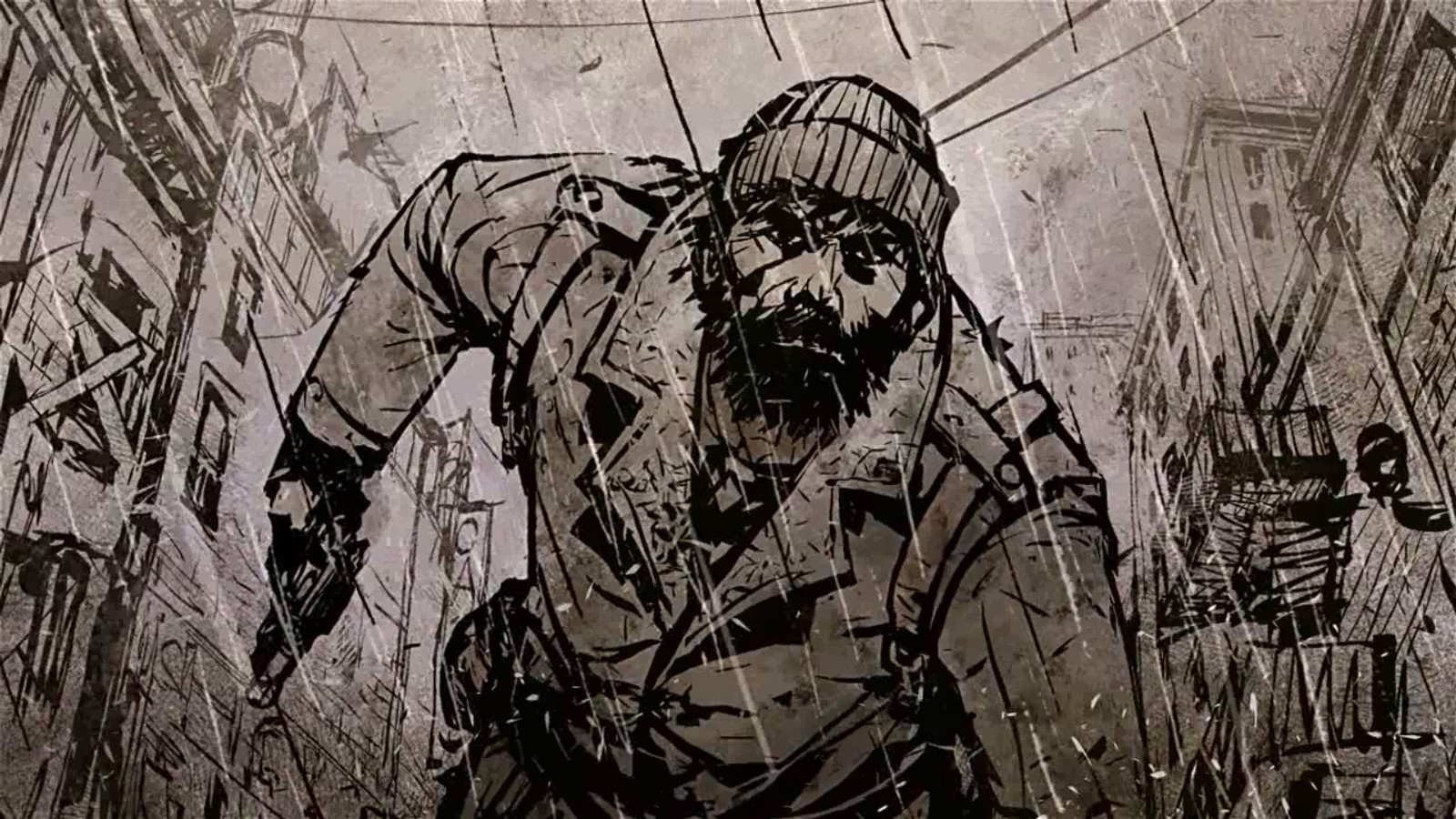 rajz, ábra, videójátékok, falfirkálás, utcai művészet, Deadlight, MŰVÉSZET, vázlat