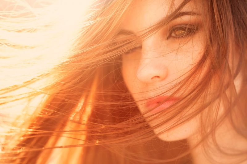 viso, luce del sole, donne, modello, ritratto, capelli lunghi viso, luce del sole, donne, modello, ritratto, capelli lunghi
