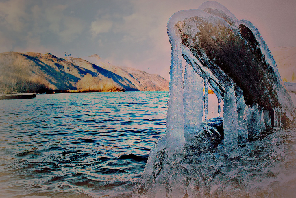 hory, moře, jezero, voda, Skála, Příroda, pobřeží, odraz, sníh, zima, dřevo, modrý, led, Studený, pobřeží, UMĚNÍ, oceán, vlna, zamrzlý, protokoly, mořská vlna, ronk