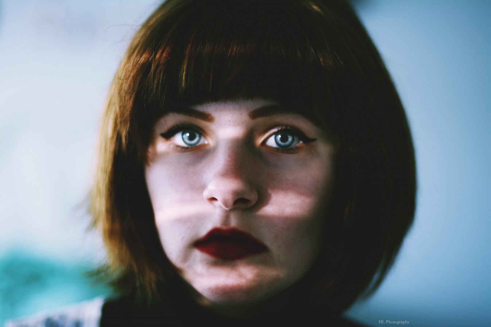 Wallpaper lighting, light, love, girl, eyes, stripes 6000x4000