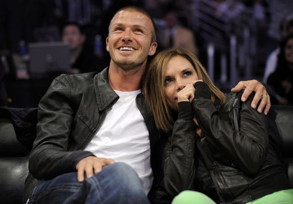 David Beckham,Victoria Beckham,couple,hugging