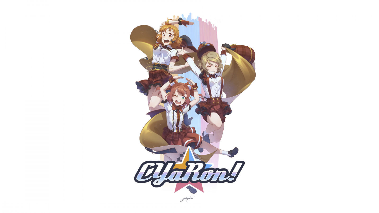 デスクトップ壁紙 アニメの女の子 白色の背景 単純な背景 ラブライブサンシャイン 渡辺君 3840x2160 Megabyte デスクトップ壁紙 Wallhere