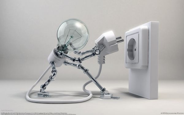 digital art,robot,render,lamp,simple background,CGI