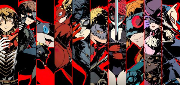 video games,Video Game Art,Persona 5,morgana,Ann Takamaki,Ryuji Sakamoto