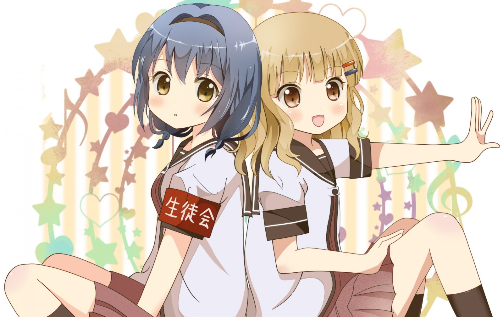 Wallpaper Anime Girls White Skin Yuru Yuri Furutani Himawari Sakurako Ohmuro Simple Background Artwork 1884x1188 Nagilum 1446995 Hd Wallpapers Wallhere