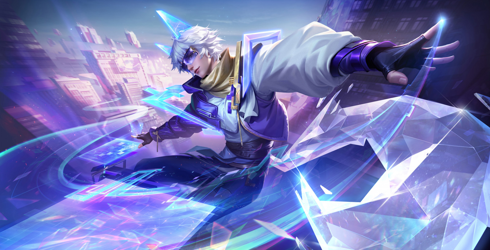 Wallpaper : Honor of Kings, Game CG, glasses, digital art, purple