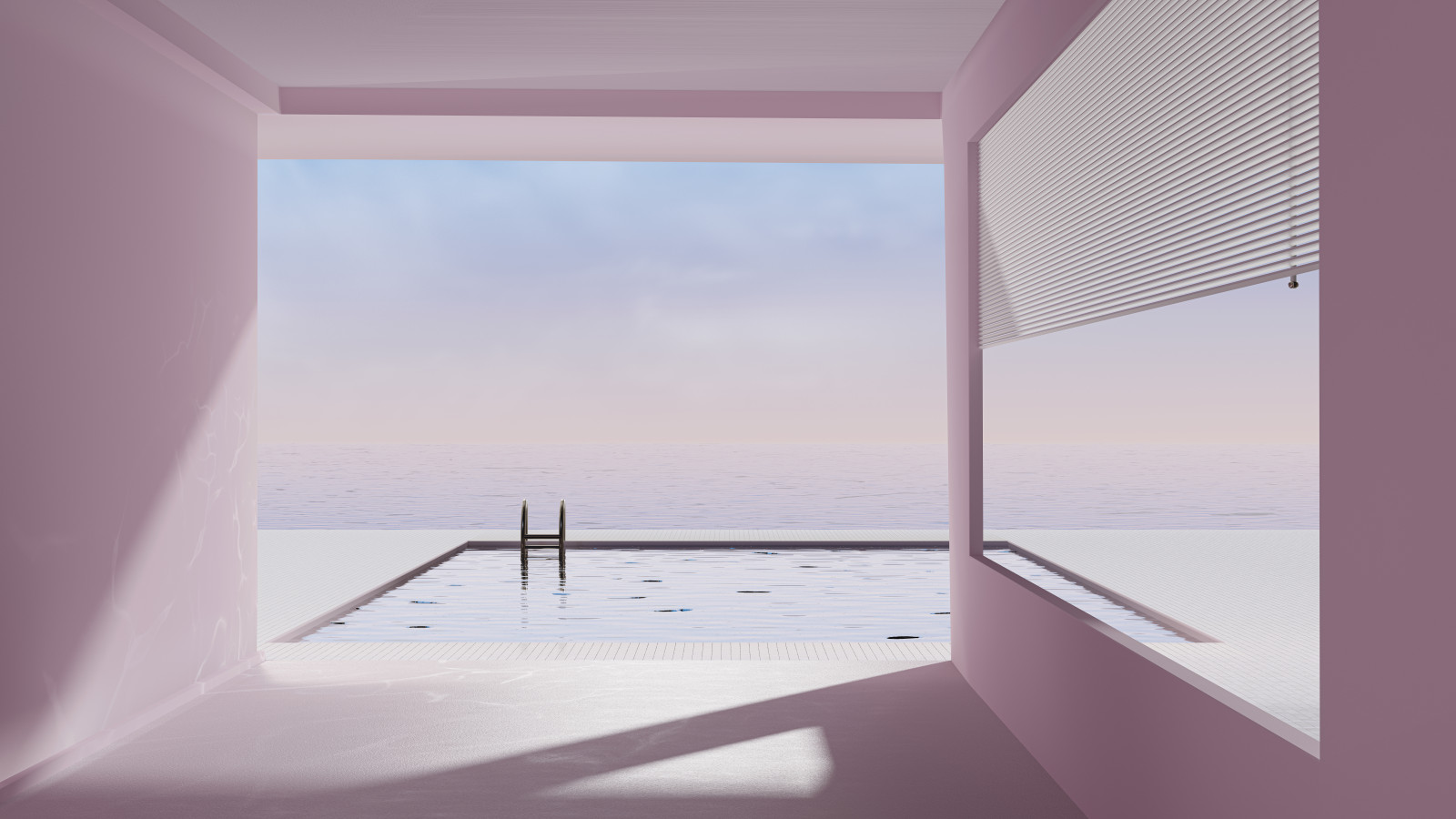 Wallpaper : swimming pool, abstract, calm, white, interior, sky, summer ...